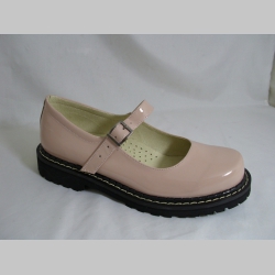Steadys kožené - jemne perleťovo ružové lesklé sandále  bez oceľovej špičky s klasickou steadys podrážkou